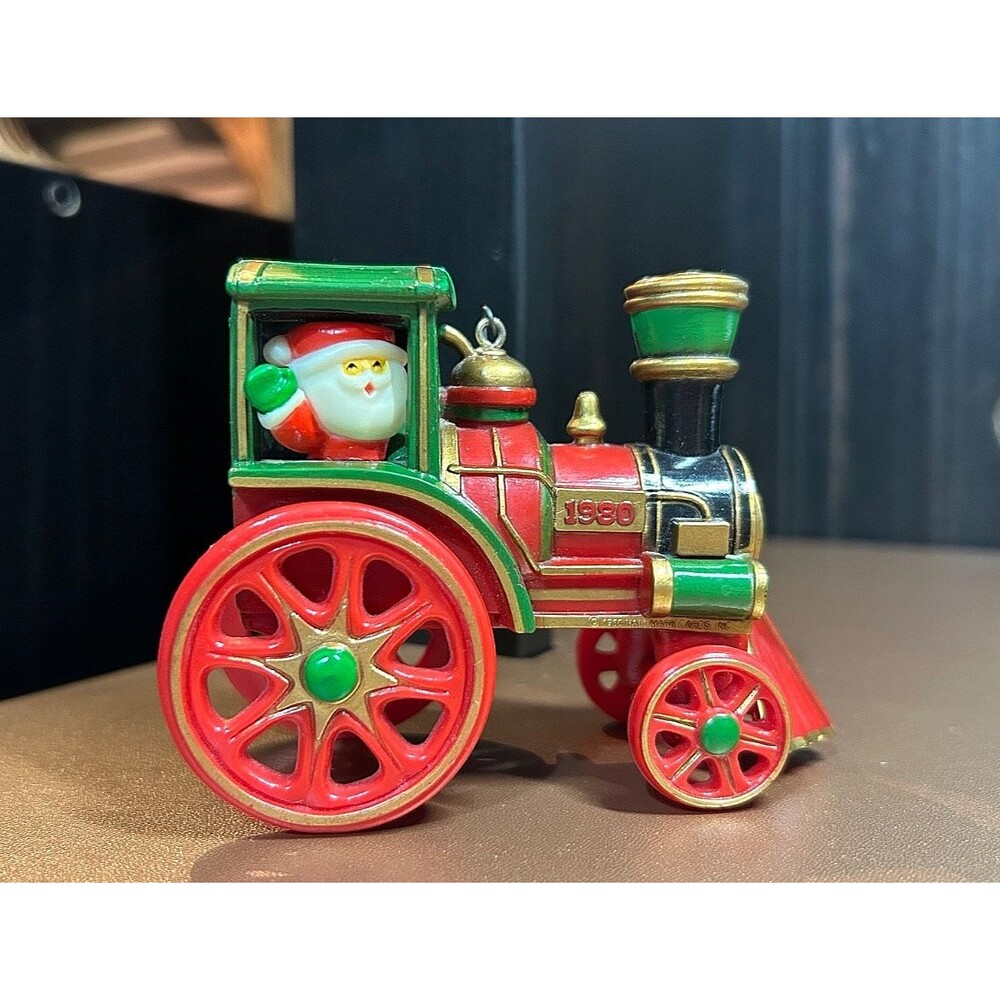 Hallmark Tree Trimmer Collection t"Santa's Express Train" Christmas 1980 (1)